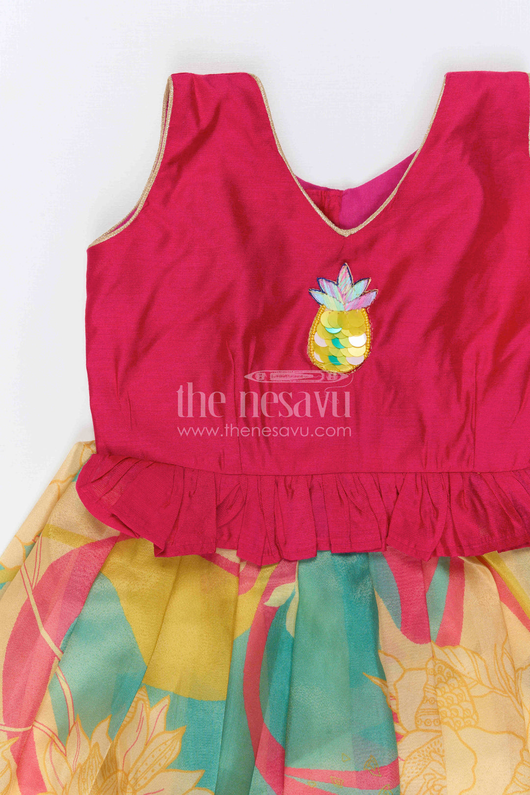 Baby Girl Silk Frock for Festive Birthdays and Celebrations