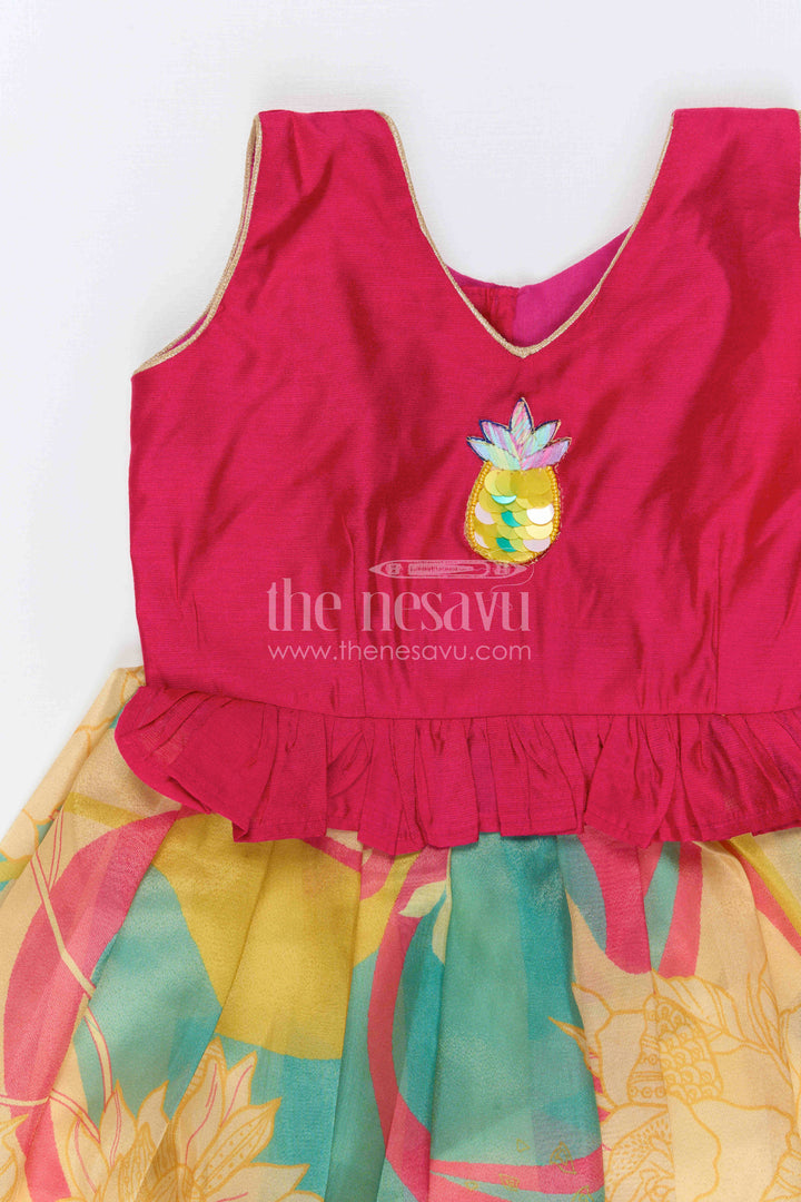 Baby Girl Silk Frock for Festive Birthdays and Celebrations
