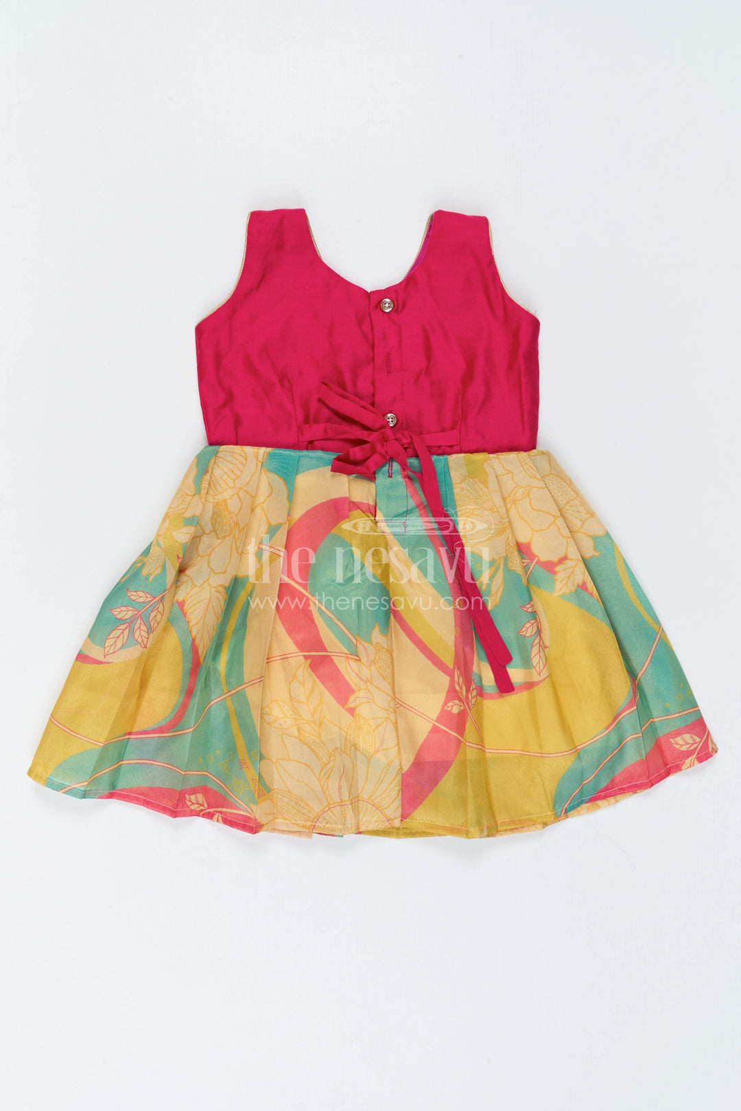 Baby Girl Silk Frock for Festive Birthdays and Celebrations