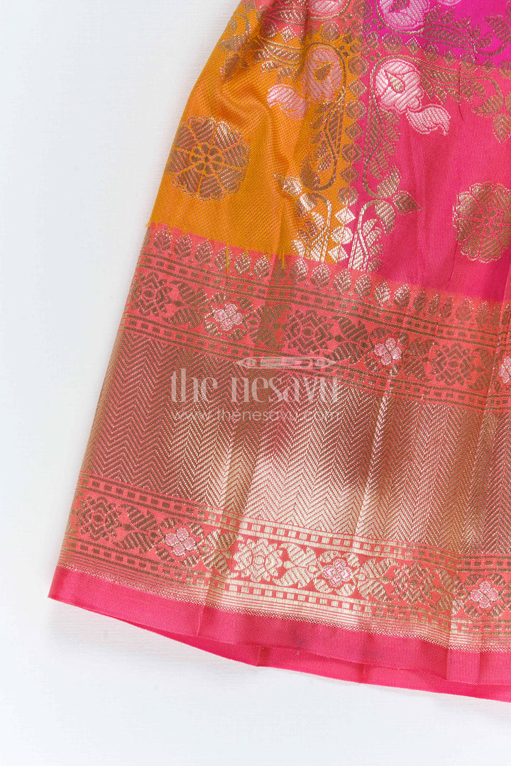 Kids Festive Silk Dress for Traditional Celebrations and Photos