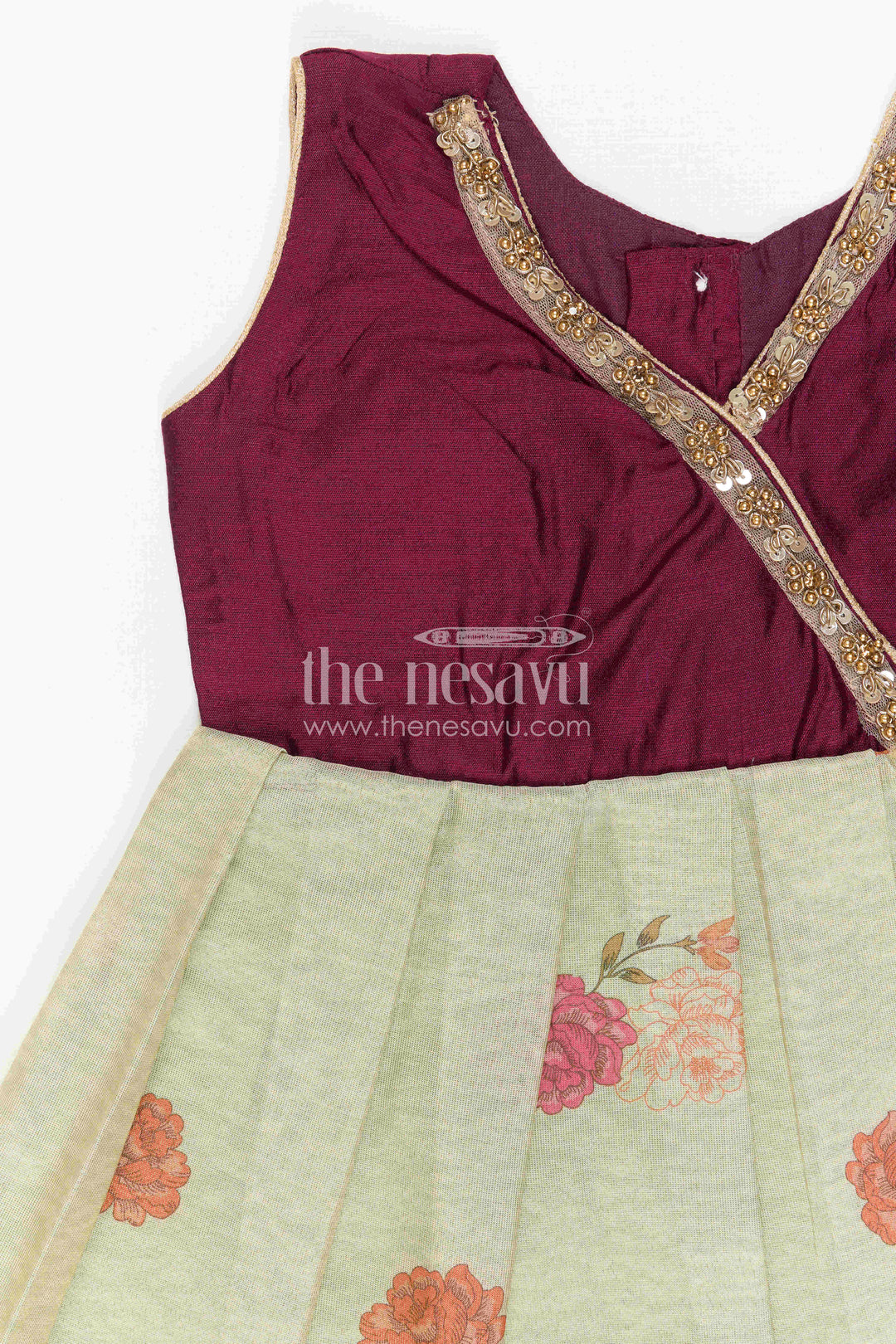 Baby Girl Silk Frock for Festive Gatherings and Family Celebrations