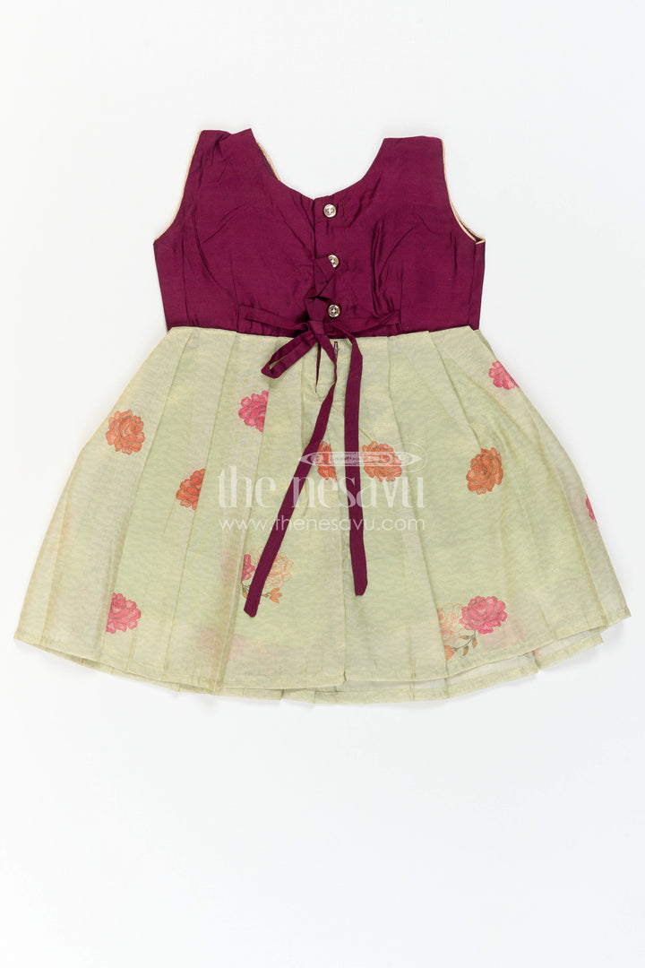 Baby Girl Silk Frock for Festive Gatherings and Family Celebrations
