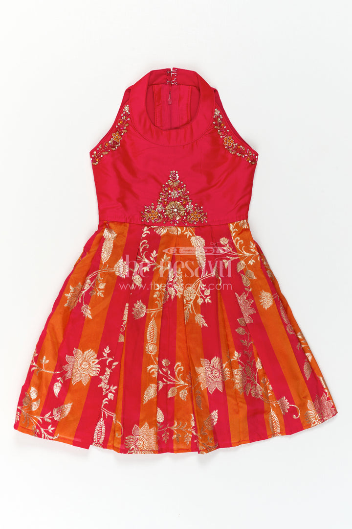 Girls Ethnic Party Dress for Birthdays and Festive Photoshoots