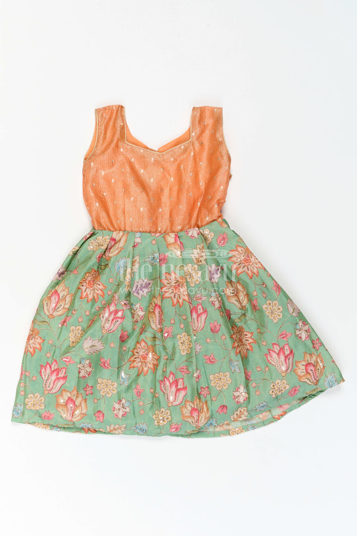 Girls Silk Frock for Festive Gatherings and Family Celebrations