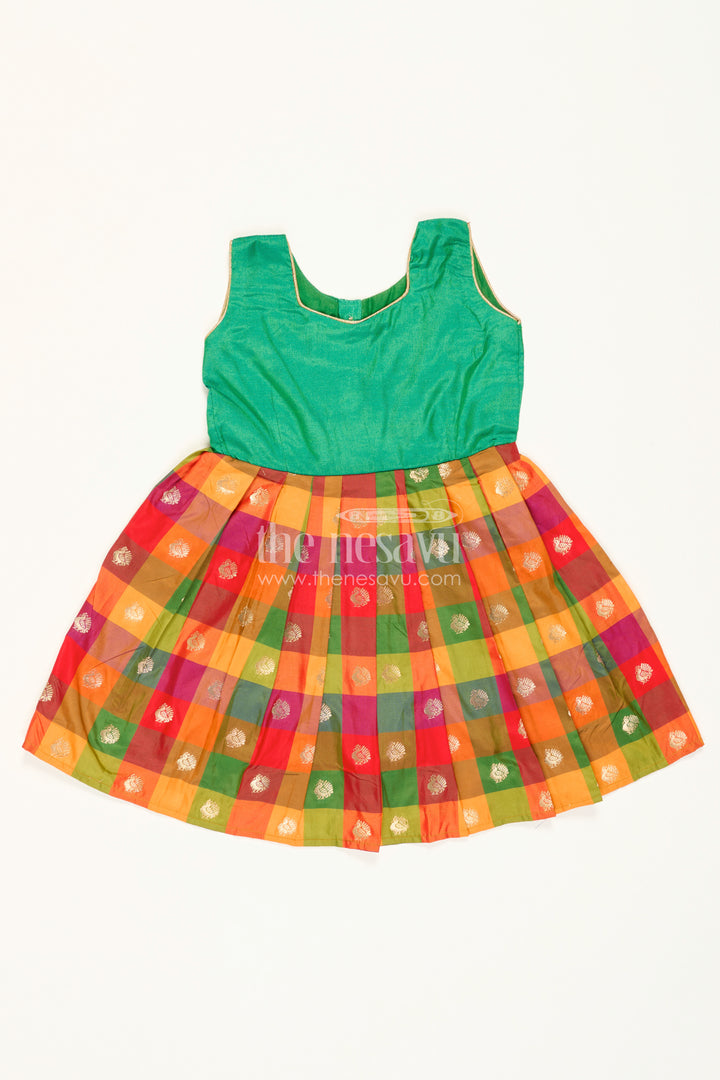 Girls Silk Frock for Cultural Celebration Days