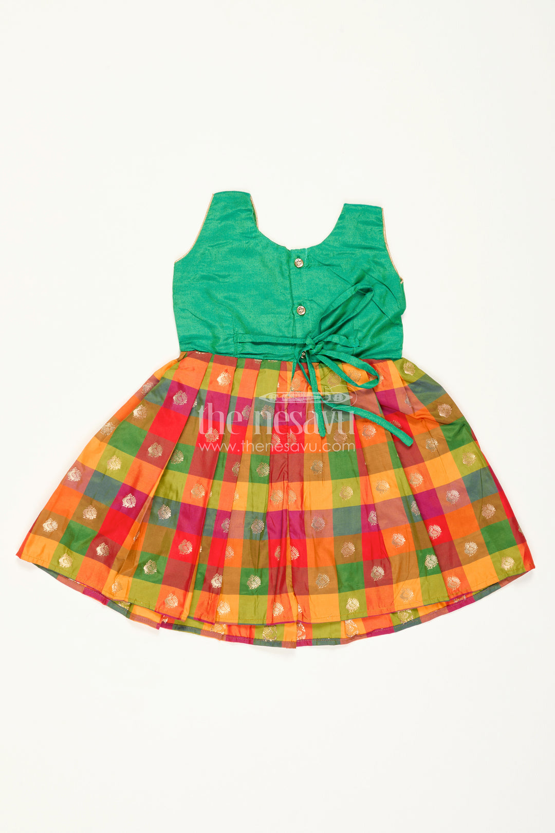Girls Silk Frock for Cultural Celebration Days