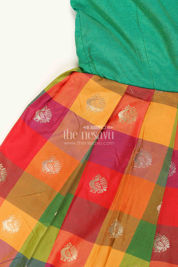 Girls Silk Frock for Cultural Celebration Days