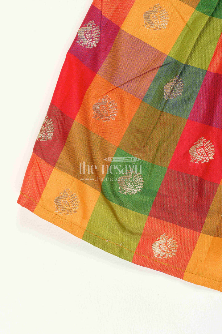 Girls Silk Frock for Cultural Celebration Days