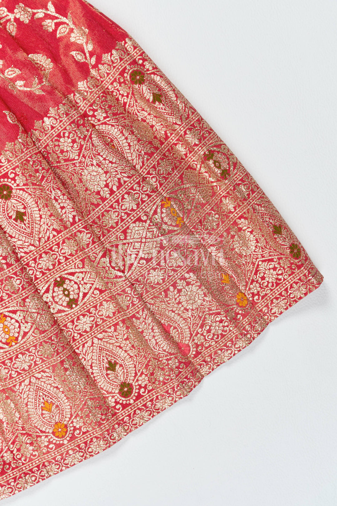 Traditional Frock for Girls with Jacquard Weave for Weddings and Parties