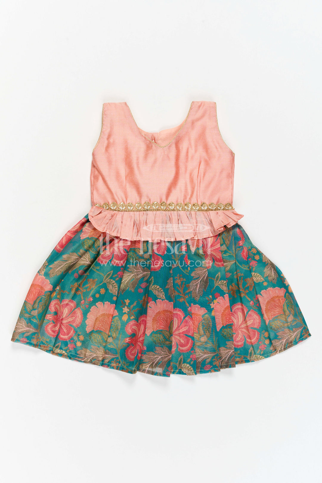 Toddler Silk Frock for Garden Birthday and Family Outing