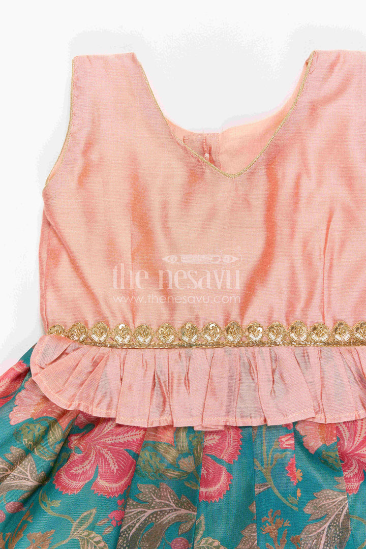 Toddler Silk Frock for Garden Birthday and Family Outing