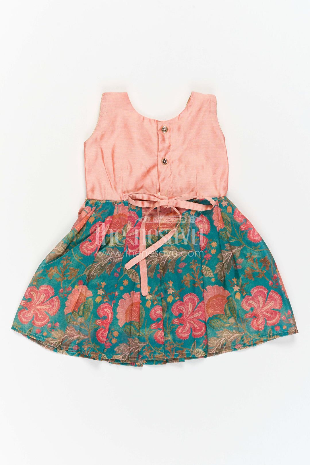 Toddler Silk Frock for Garden Birthday and Family Outing