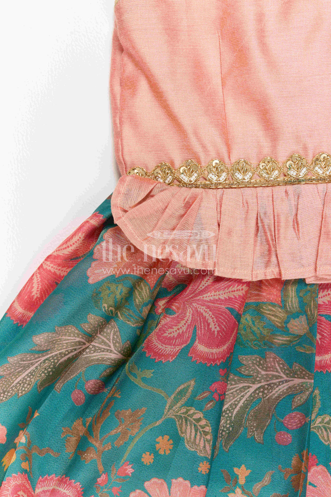 Toddler Silk Frock for Garden Birthday and Family Outing