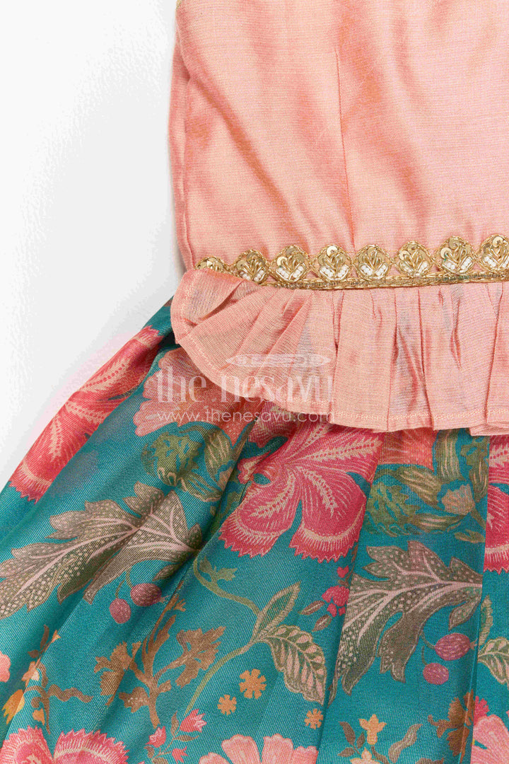 Toddler Silk Frock for Garden Birthday and Family Outing