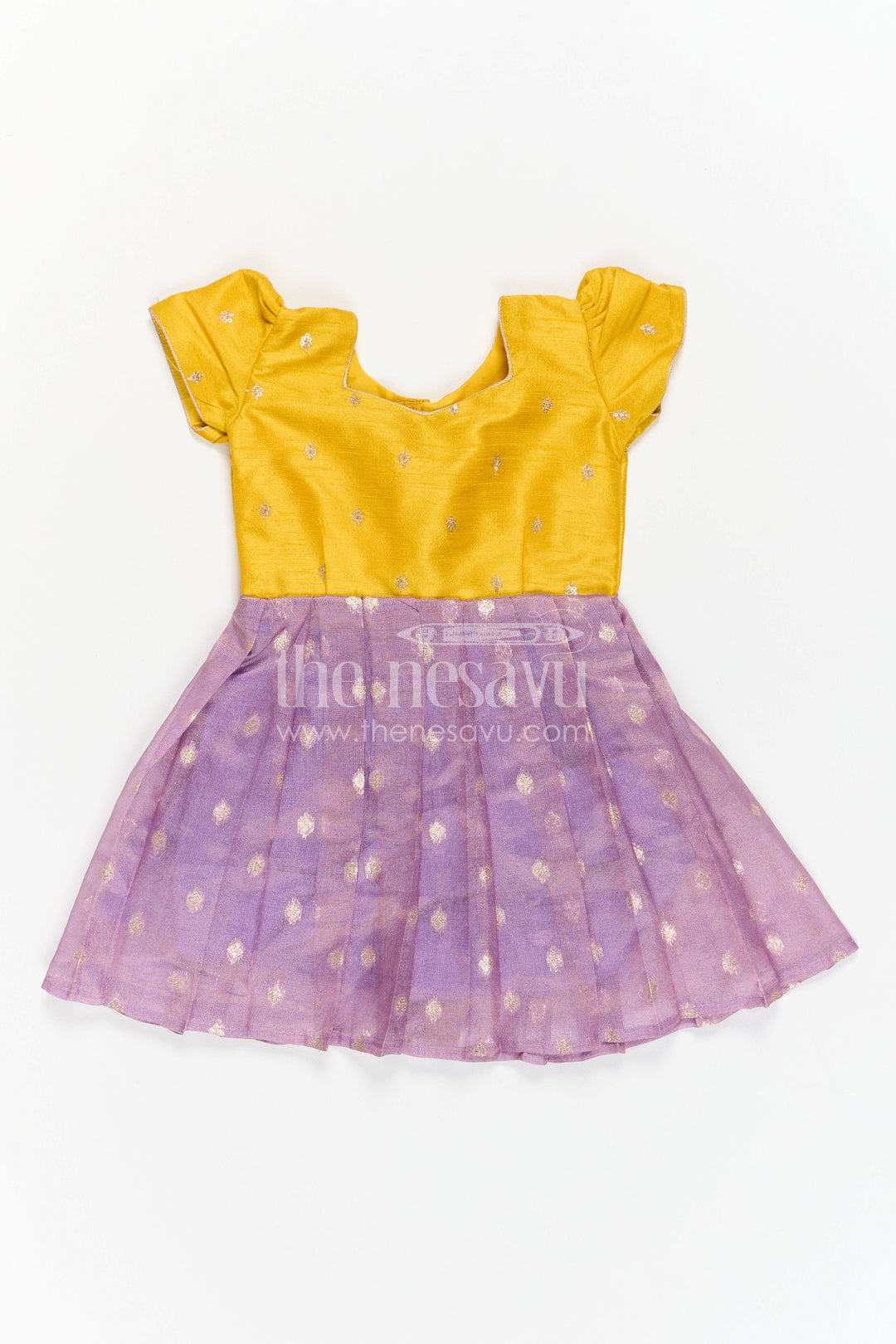 Girls Silk Frock for Festive Pooja and Celebration Wear