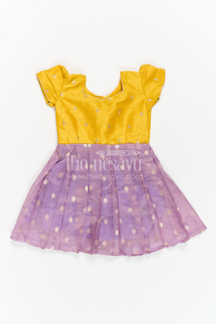 Girls Silk Frock for Festive Pooja and Celebration Wear