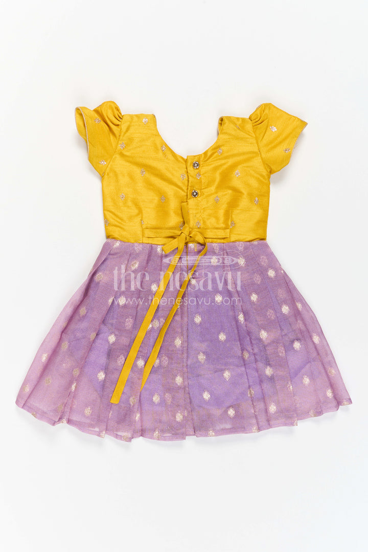Girls Silk Frock for Festive Pooja and Celebration Wear