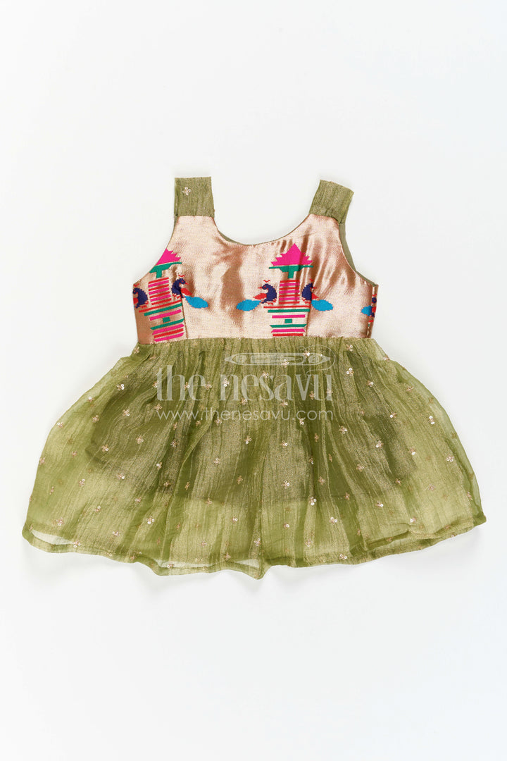 Baby Girl Silk Frock for Birthday Party and Photoshoot