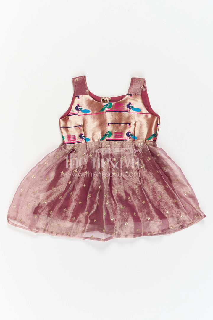 Toddler Girl Silk Frock for Festive Pooja and Family Events