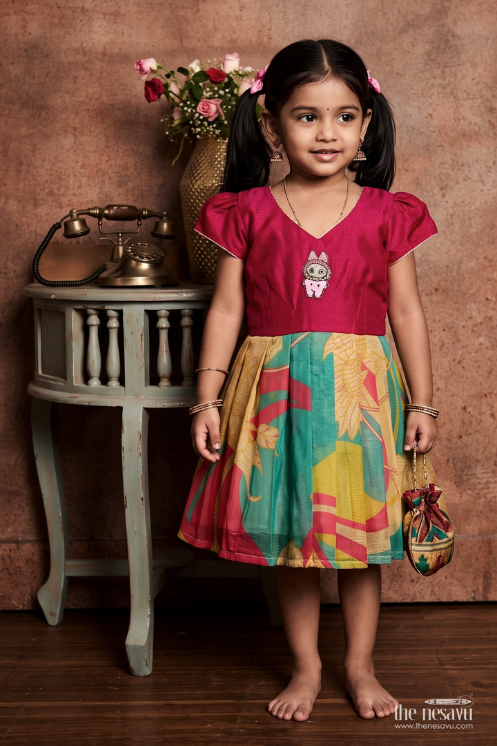 Silk Frock in Pink with an Occasion Ready Finish