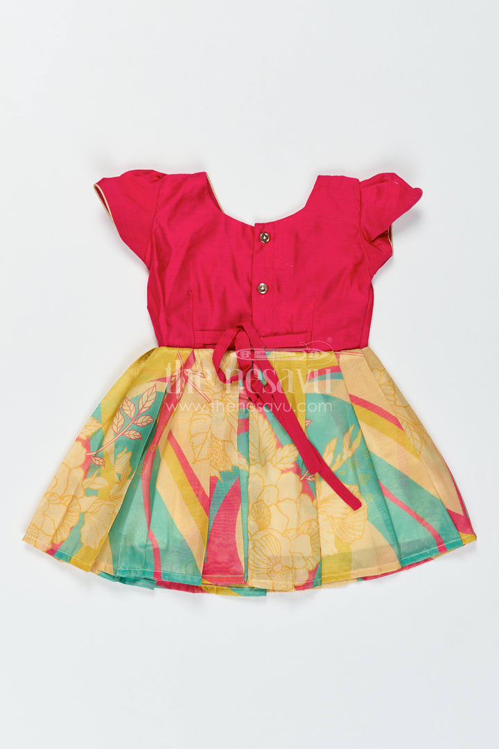 Silk Frock in Pink with an Occasion Ready Finish