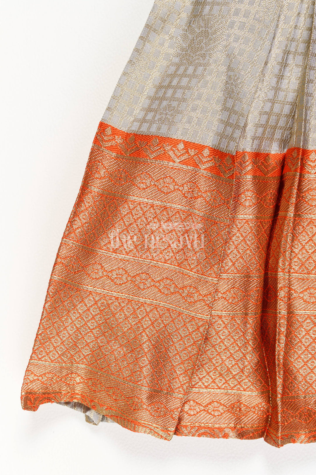 Party Wear Silk Frock with Statement Border for Festive Occasions