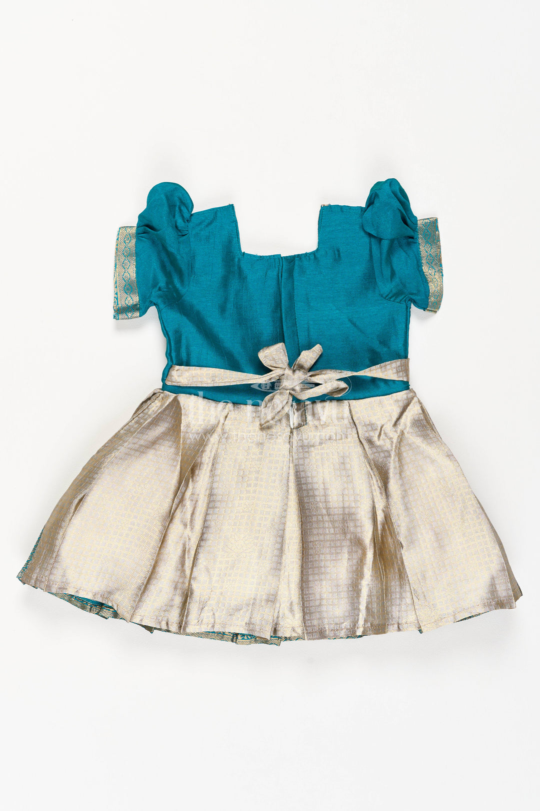 Ethnic Party Frock for Girls in Blue for Celebrations and Photos