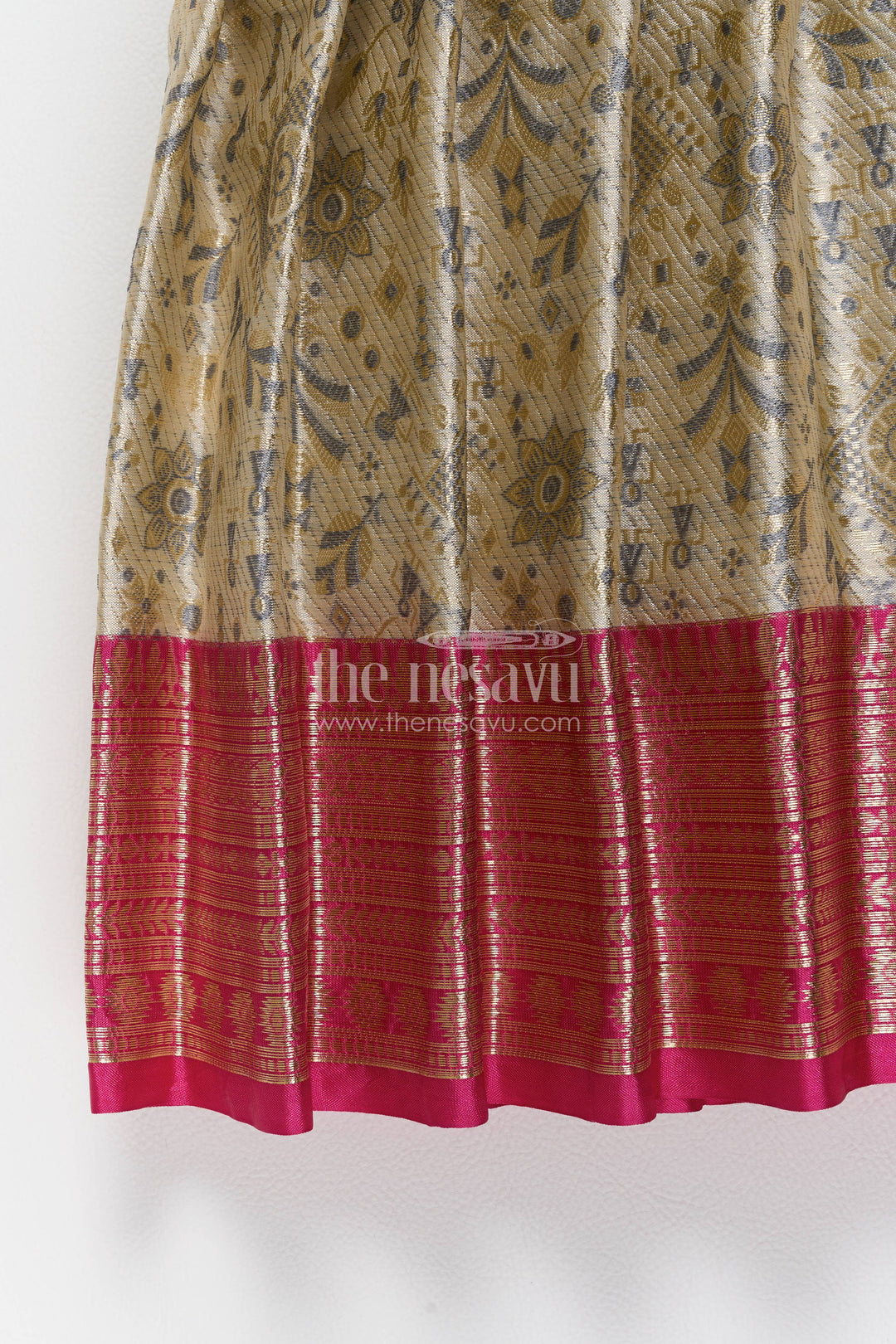 Party Wear Silk Frock in Maroon for Family Celebrations