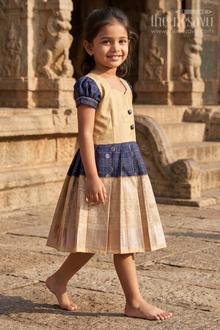 Silk Frock for Baby Girl Naming Ceremony and Festive Wear