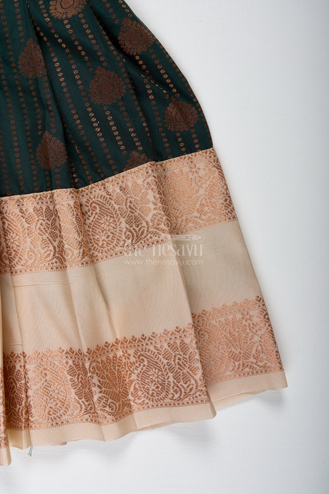 Baby Girl Tie-Up Frock In Silk For Birthdays And Ethnic Functions