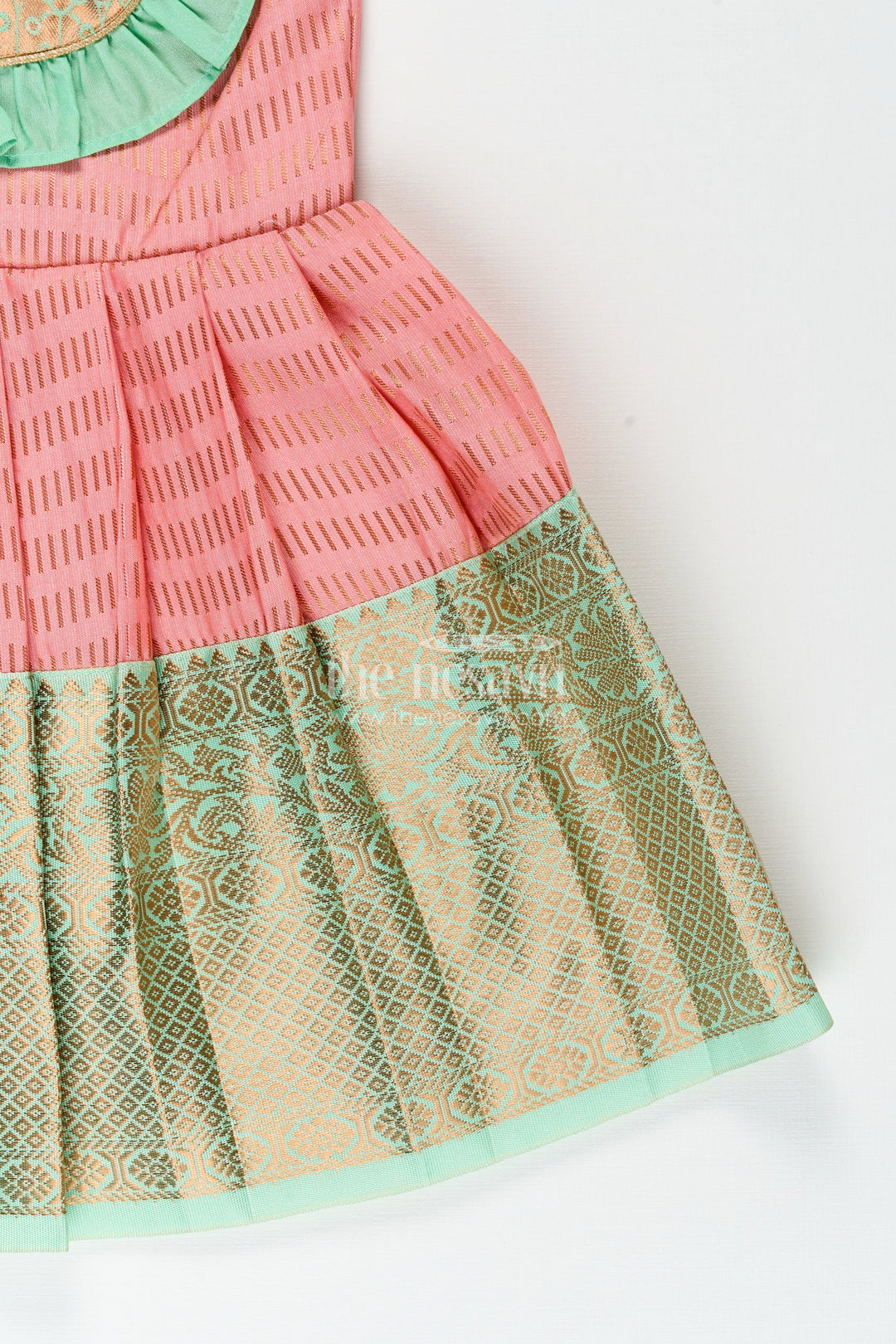 Baby girl silk frock for naming ceremony and festive occasions