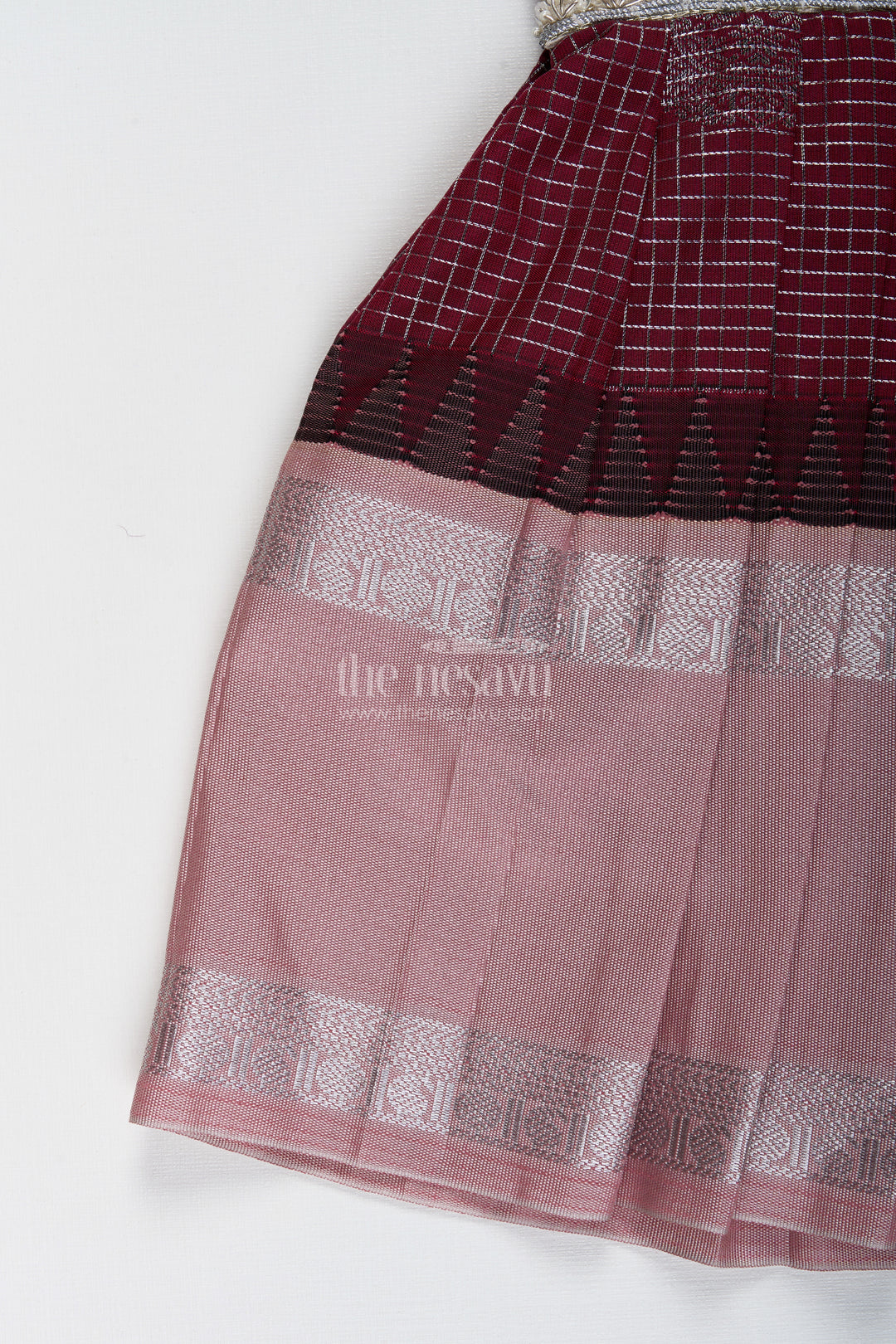 Baby girl semi silk frock for traditional functions and naming ceremony