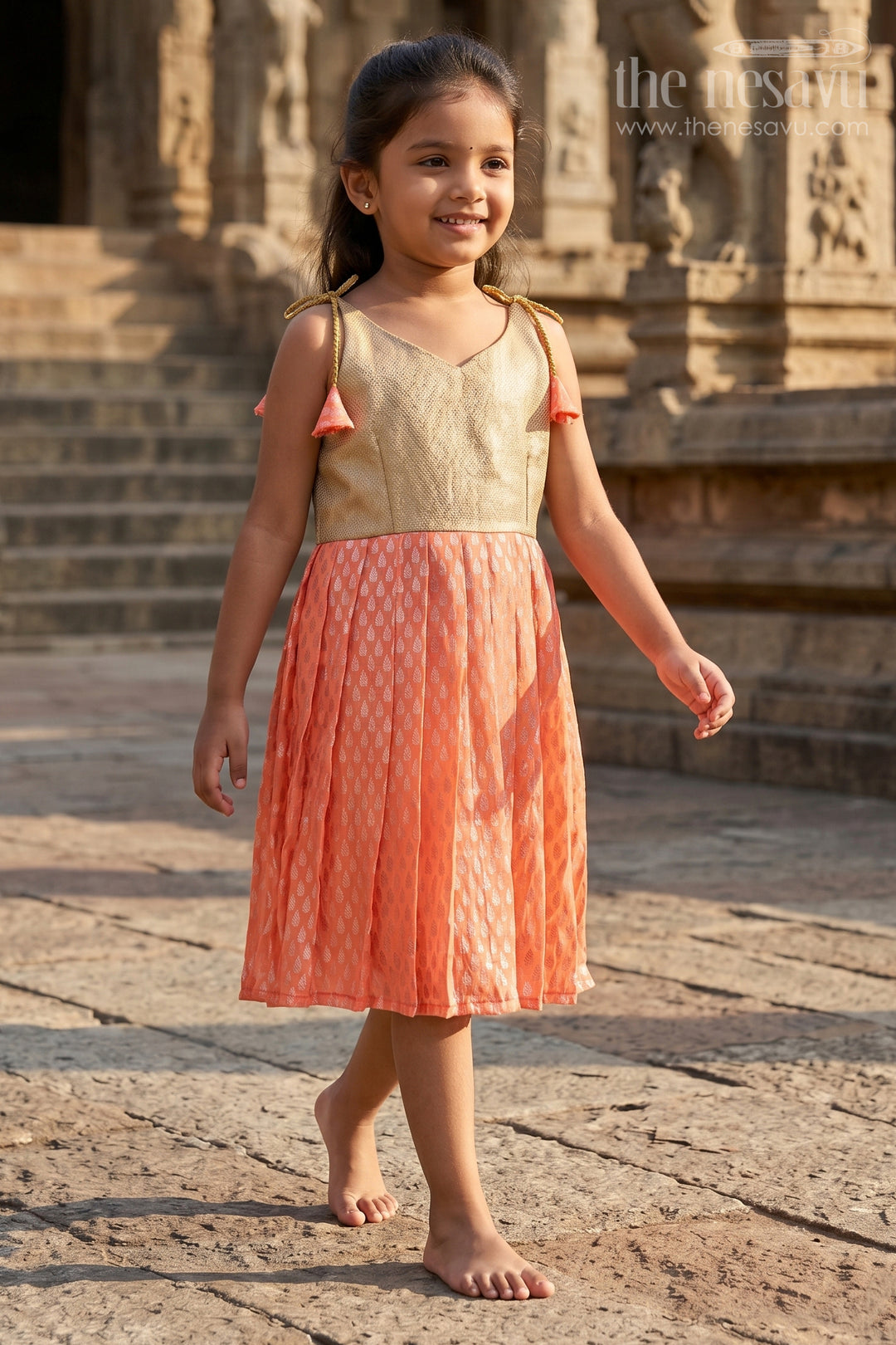 Dress for Diwali Festival for Girls | Festive Wear by The Nesavu The Nesavu Dress for Diwali Festival for Girls | Festive Wear by The Nesavu The Nesavu