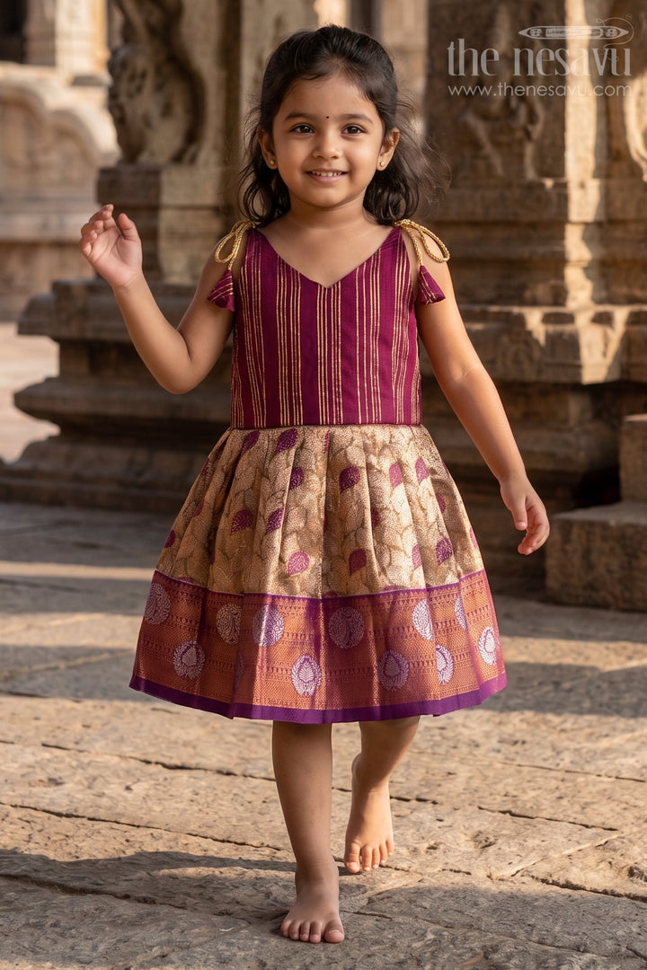 Girls Tie up Frock for Wedding and Festive Occasions