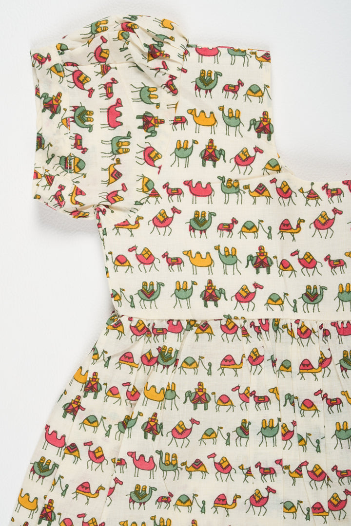 The Nesavu Baby Cotton Frocks Adorable Baby Clothing Cotton Block Print Frock Traditional Style with Modern Comfort for Baby Girls Nesavu Nesavu Baby Clothing Cotton Block Print Frock Traditional Comfort Baby Girls