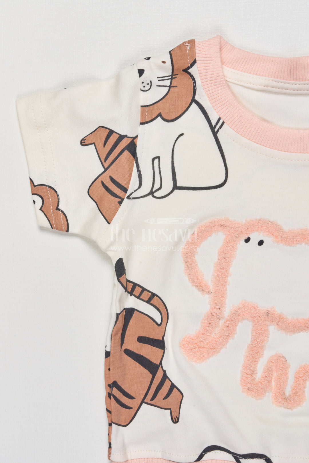 The Nesavu Boys Casual Set Baby Boy Cotton Casual Set with Playful Prints for Warm Weather Nesavu Nesavu baby boy cotton printed top shorts set summer comfort casual outings