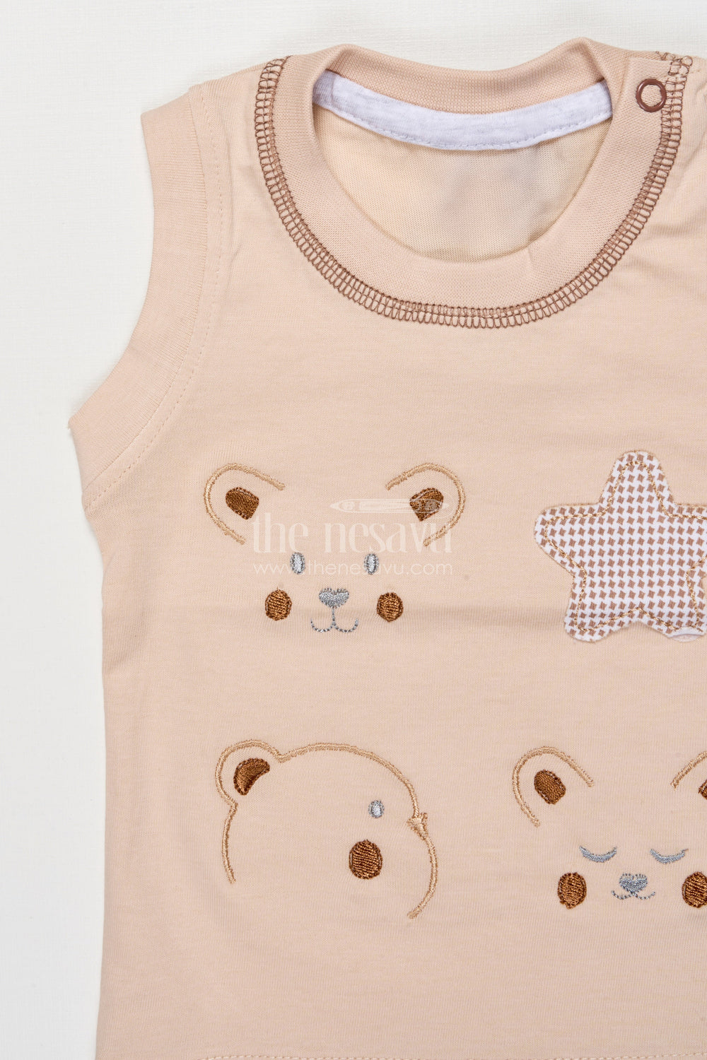 The Nesavu Boys Casual Set Baby Boy Cotton Shirt and Shorts Set for Everyday Comfort Nesavu Nesavu baby boy cotton top checkered shorts set daily wear casual play