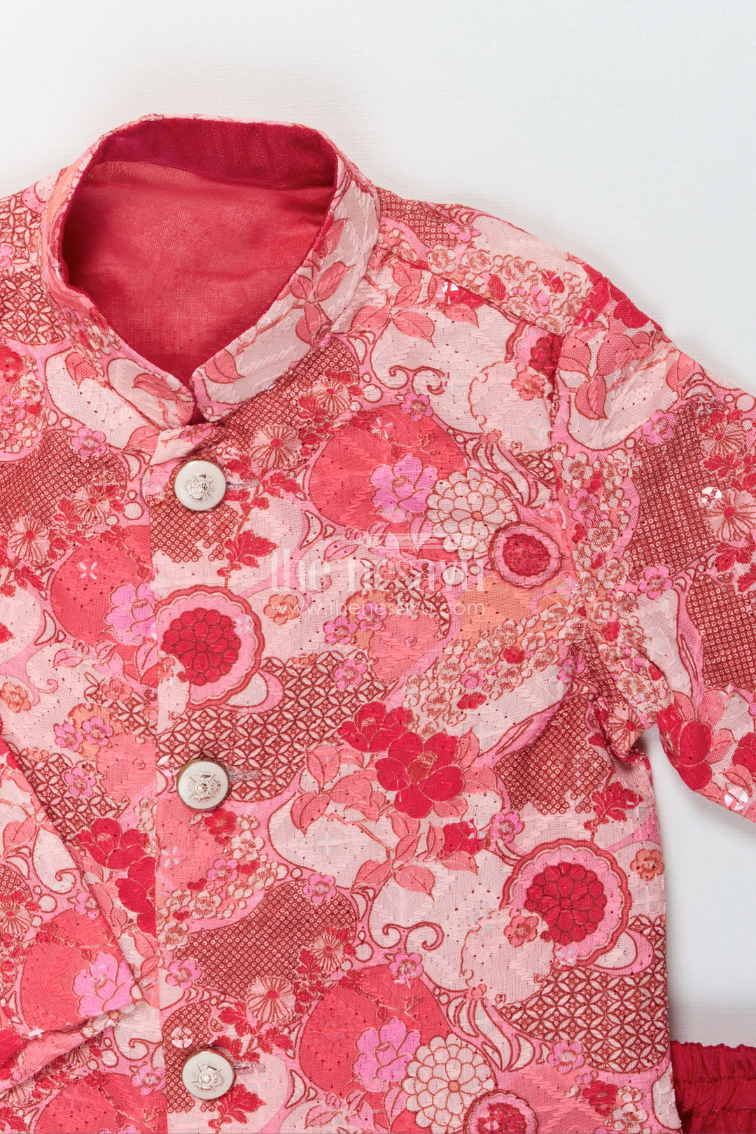 The Nesavu Boys Dothi Set Baby Boy Dhoti Kurta for Weddings and Naming Ceremony Nesavu Nesavu baby boy dhoti kurta set for festive occasions and traditional ceremonies