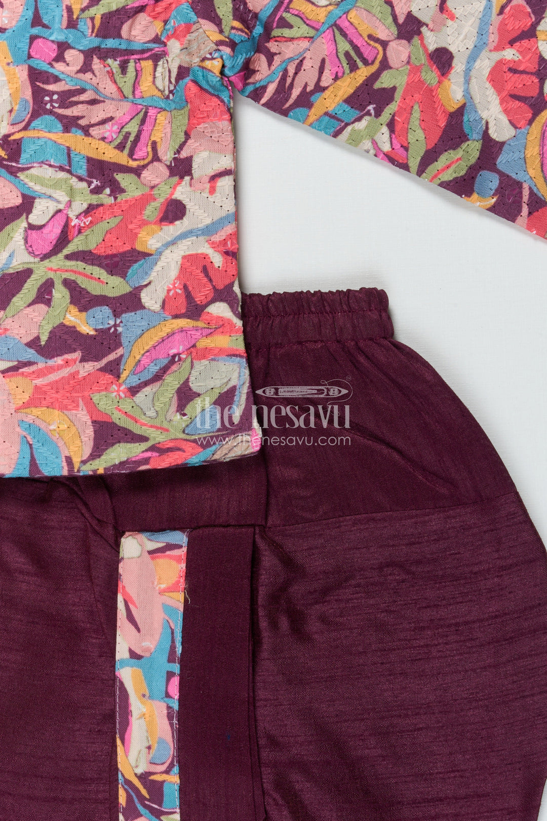 The Nesavu Boys Dothi Set Baby Boy Dhoti Kurta Set for Festive Functions and Cultural Days Nesavu Nesavu baby boy dhoti kurta set for festive events and ethnic school functions