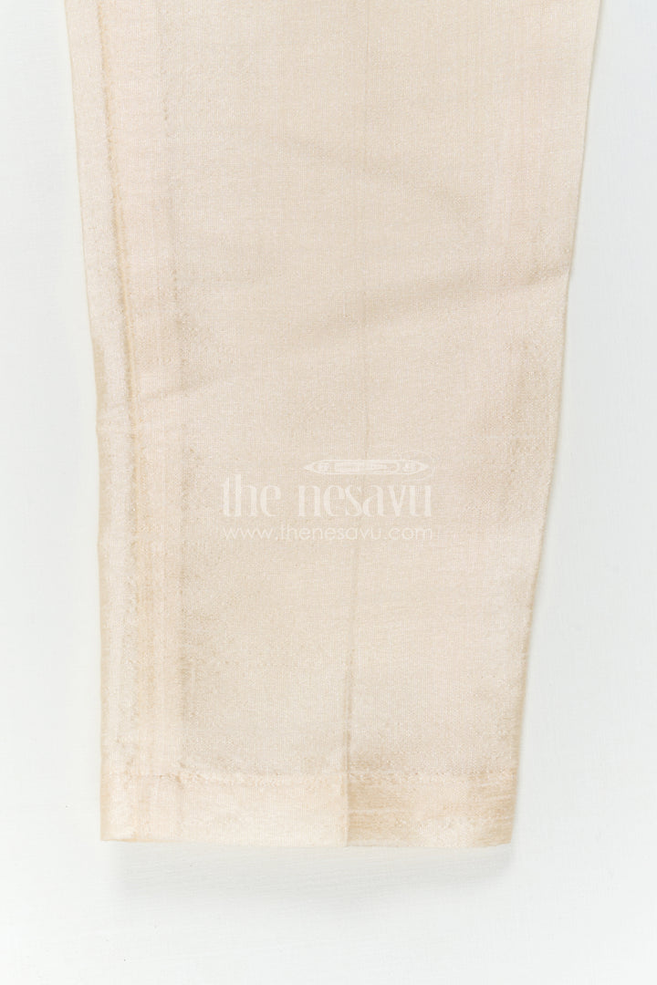 The Nesavu Boys Kurtha Set Baby Boy Premium Dress Set for Weddings and Traditional Functions Nesavu Nesavu Baby Boy Sherwani Set For Weddings With Designer Jacket And Traditional Dhoti Outfit