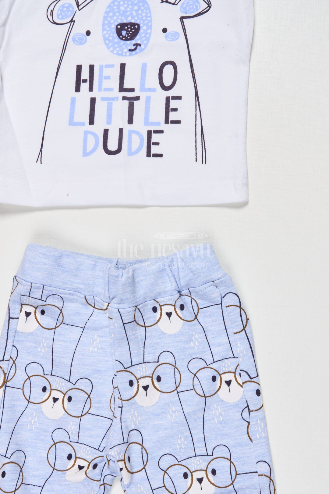 The Nesavu Boys Casual Set Baby Boy Printed Cotton Co-ord Set for Casual Daywear Nesavu Nesavu baby boy cotton co-ord set digital print everyday play comfort