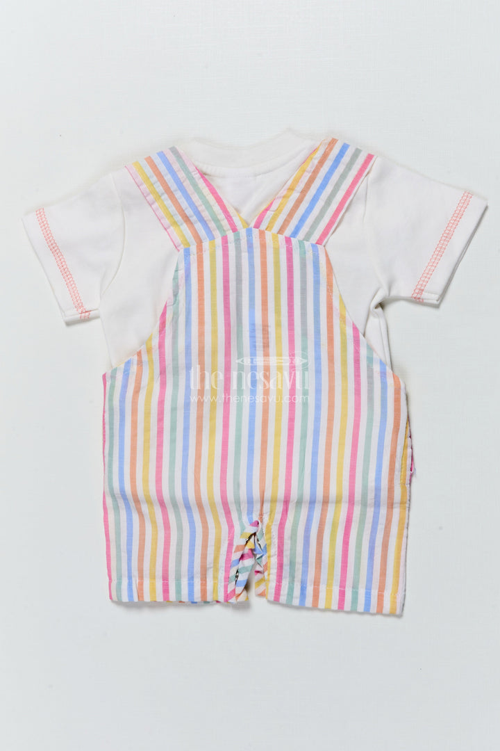 The Nesavu Baby Casual Sets Baby Boy Striped Cotton Set with Lion Patch for Playful Comfort Nesavu Nesavu baby boy striped cotton set lion patch  perfect casual comfort everyday fun