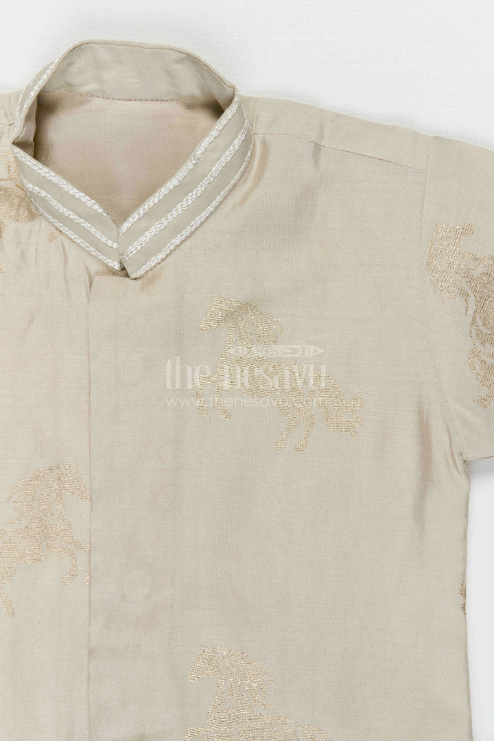 The Nesavu Boys Dothi Set Baby Boy Traditional Dhoti Set for Naming Ceremony and Temple Visit Nesavu Nesavu baby boy traditional dhoti set for naming ceremony temple visits and festive celebrations