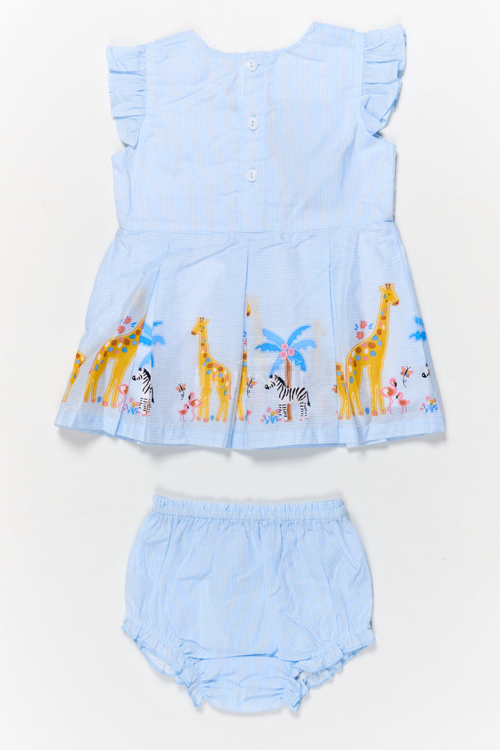 The Nesavu Baby Cotton Frocks Baby Cotton Frock with Diaper Cover for Summer Outings Nesavu Nesavu baby cotton frock with diaper cover for summer travel and everyday comfort