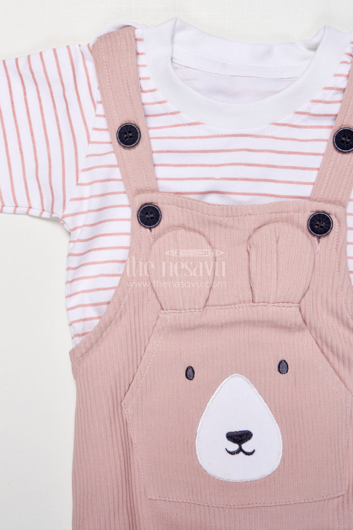 The Nesavu Baby Dungarees Baby Dungaree Set for Casual Outings and Everyday Comfort Nesavu Nesavu cotton baby dungaree set full-sleeve top daily wear playful moments
