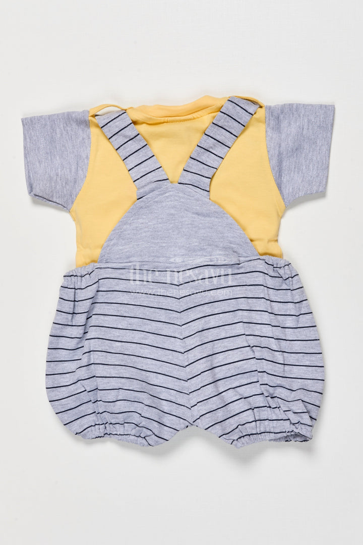 The Nesavu Baby Dungarees Baby Dungaree Set in Cotton for All-day Comfort and Play Nesavu Nesavu baby dungaree cotton set playful design casual outings daily play