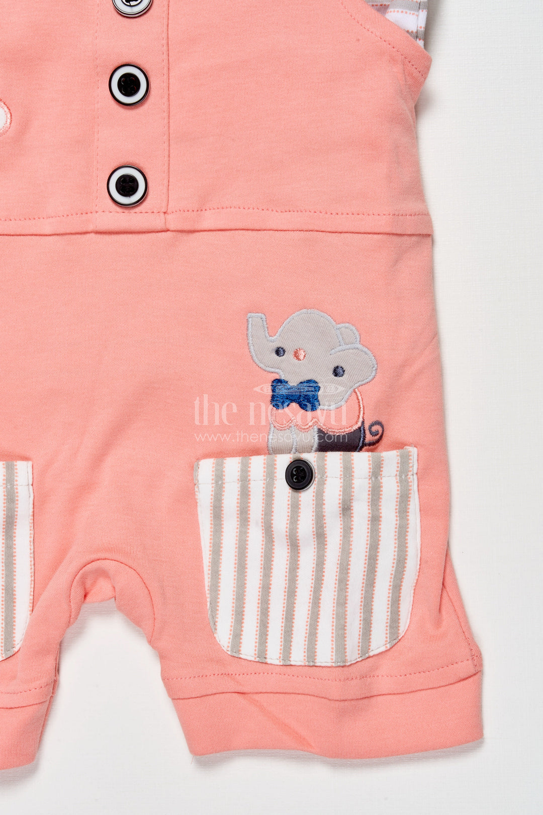 The Nesavu Baby Dungarees Baby Dungaree Set with Embroidery for Casual Wear and Playtime Nesavu Nesavu baby dungaree set embroidered detailing playful comfort everyday wear