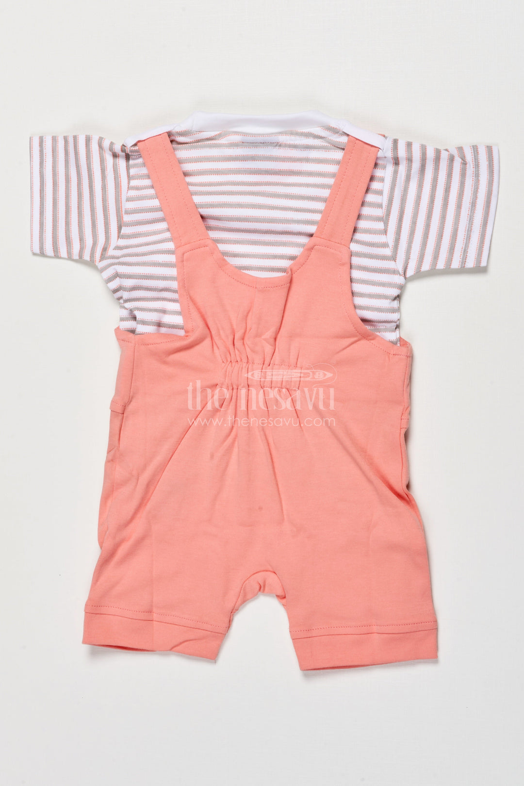 The Nesavu Baby Dungarees Baby Dungaree Set with Embroidery for Casual Wear and Playtime Nesavu Nesavu baby dungaree set embroidered detailing playful comfort everyday wear