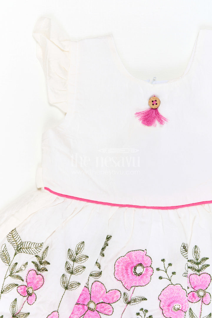 The Nesavu Baby Cotton Frocks Baby Frock for Birthday Picnic Photoshoots Nesavu Nesavu Baby Frock For Birthday Picnic Photoshoots With Cotton Blend Comfort And Thread Embroidery
