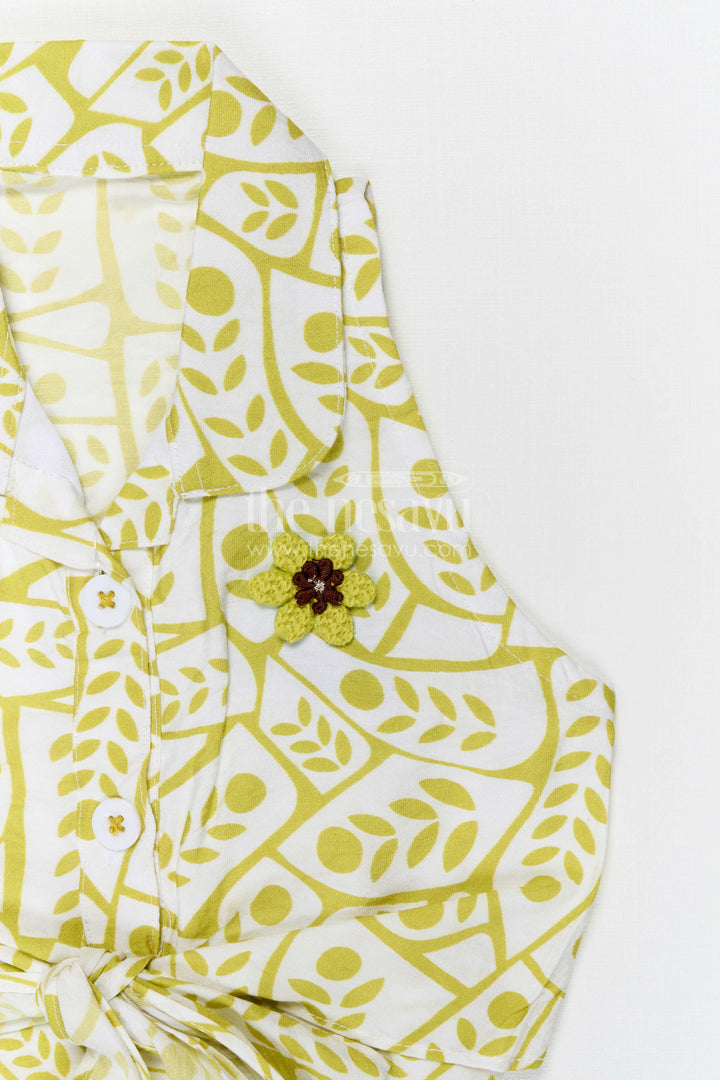 The Nesavu Baby Casual Sets Baby Girl Casual Outfit for Playtime and Daily Comfort Nesavu Nesavu baby girl casual outfit for playtime with georgette fabric and digital print lightweight daily wear